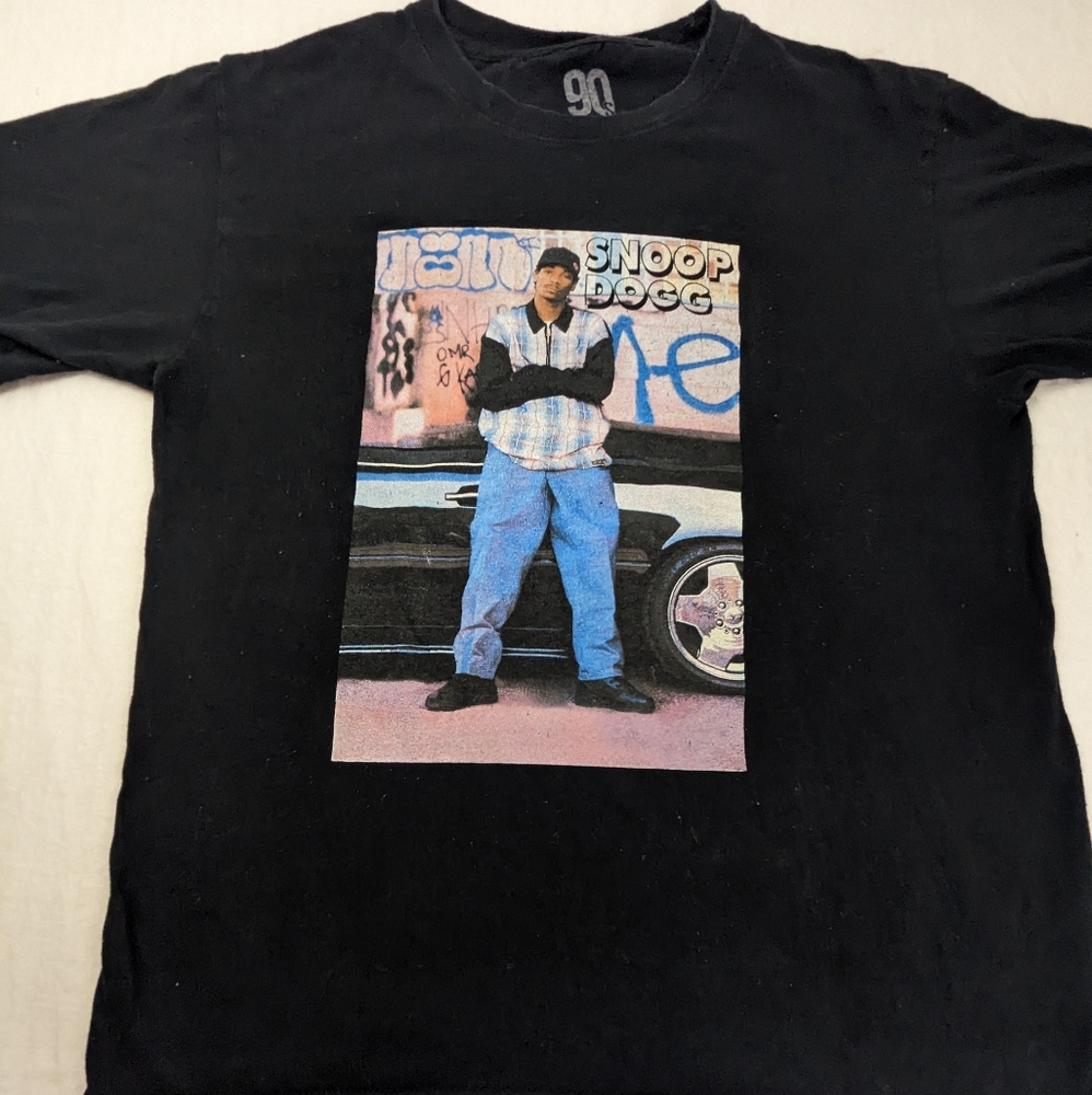 Snoop Dog Men's Y2K 90s Legends Black LTee Medium